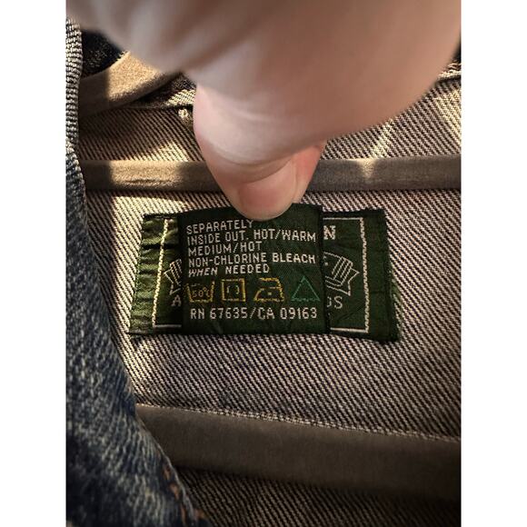 Vintage Ralph Lauren Country 90s Cropped Denim Jacket Size S (Made in Singapore) - Picture 6 of 11